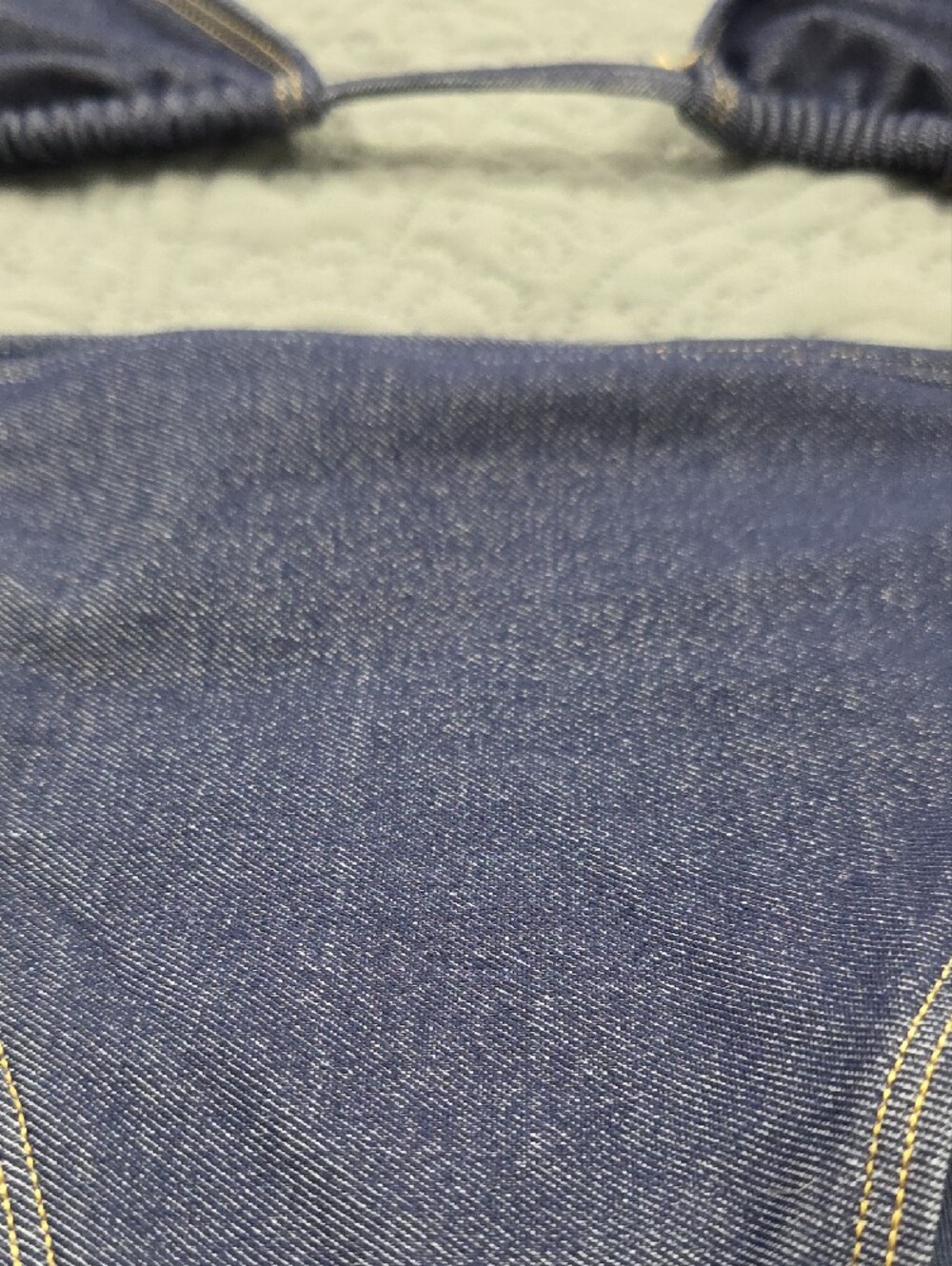 American Eagle Outfitters Shimmery Indigo Triangle Bikini Set - Picture 2 of 5